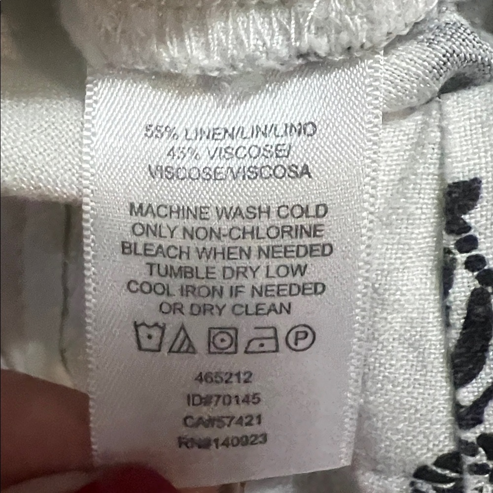 LOFT Zebra Print Linen Blend Shorts Size 2 Black White Safari Resort Summer - Picture 9 of 9